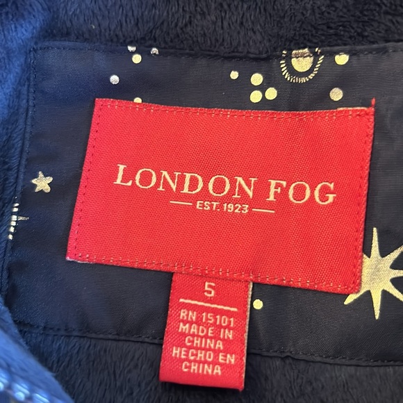 London Fog Girls Hooded lined Jacket Size 5-EUC - Picture 2 of 7